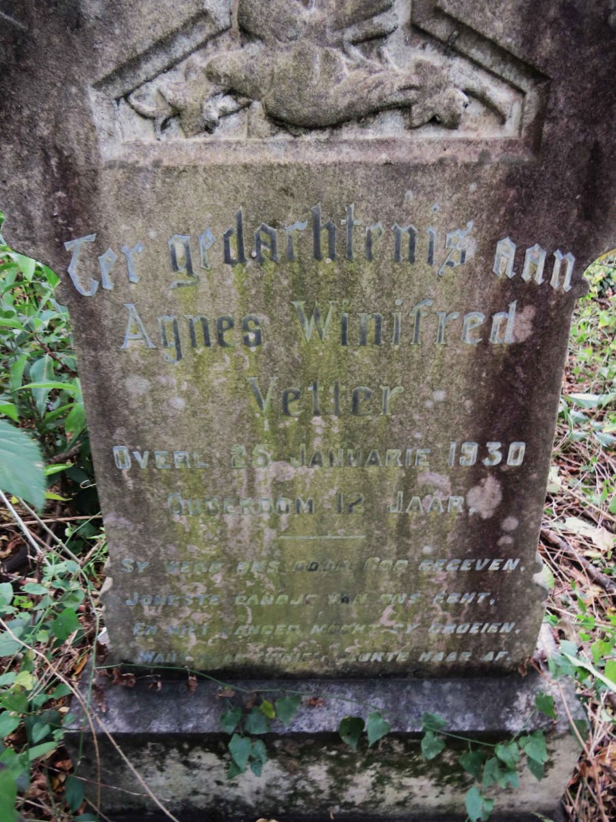 VETTER Agnes Winifred -1930