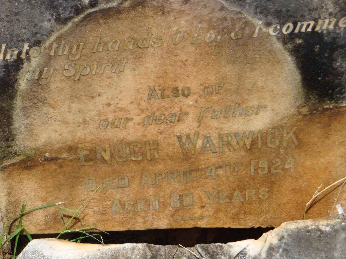 WARWICK Enoch -1924