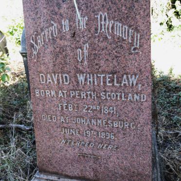 WHITELAW David 1841-1896