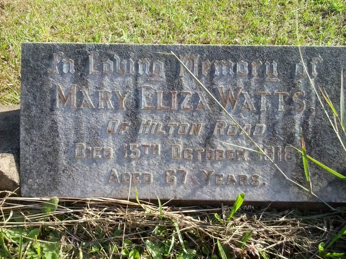WATTS Mary Eliza -1918