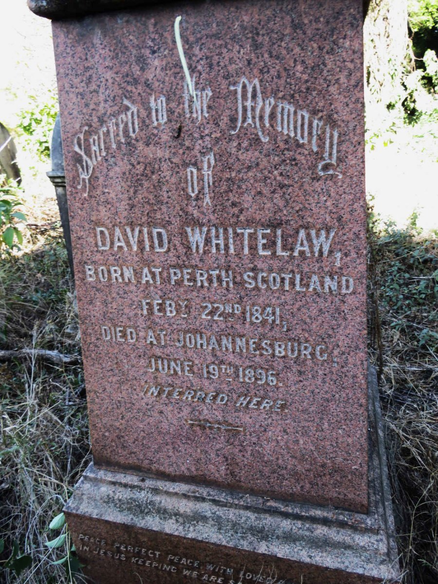 WHITELAW David 1841-1896