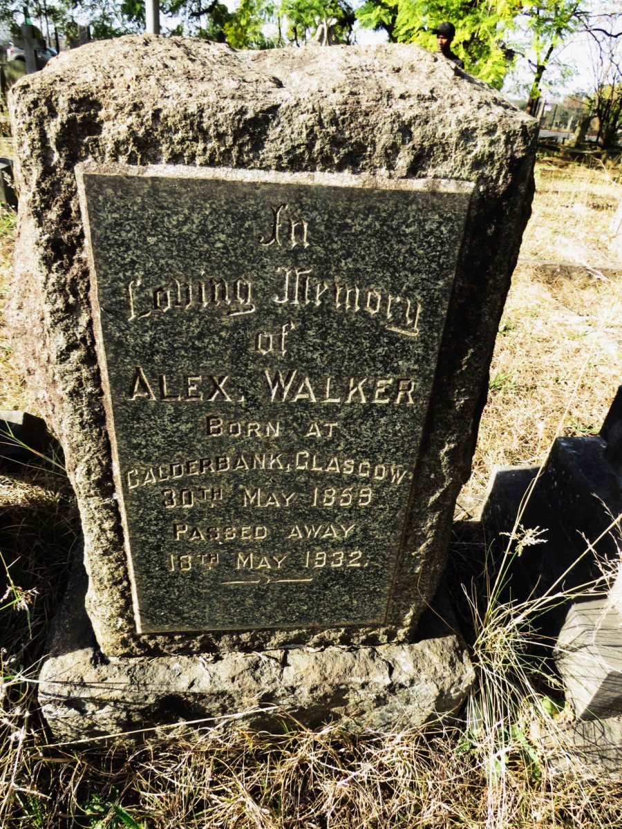 WALKER Alex. 1859-1932