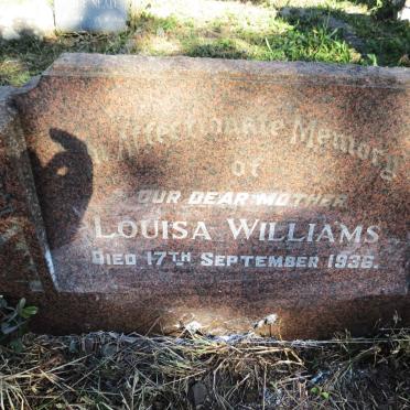 WILLIAMS Louisa -1936