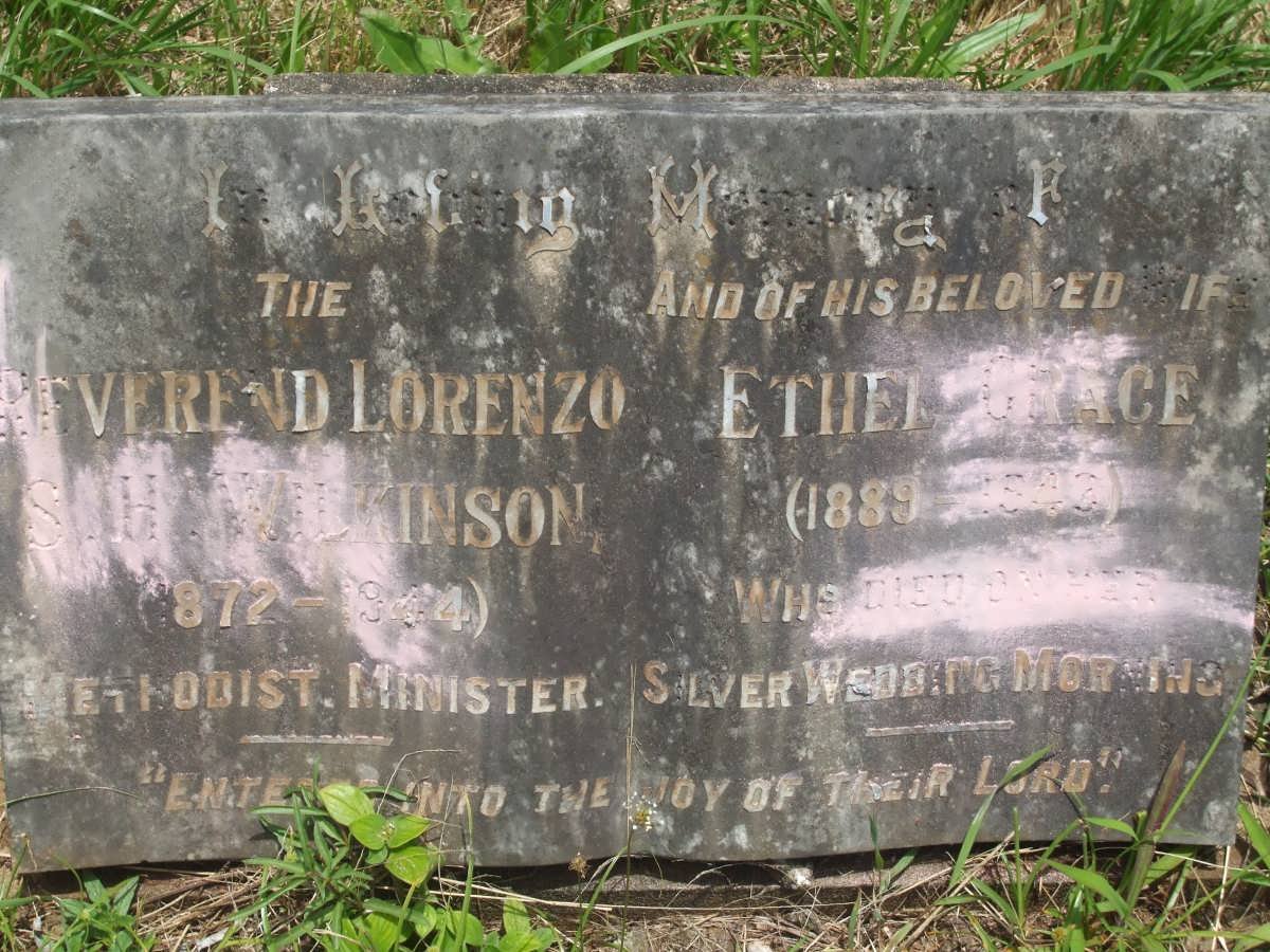 WILKINSON Lorenzo S.H. 1872-1944 &amp; Ethel Grace 1889-1942