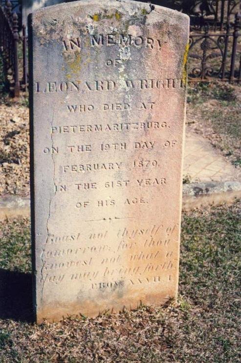 WRIGHT Leonard -1870