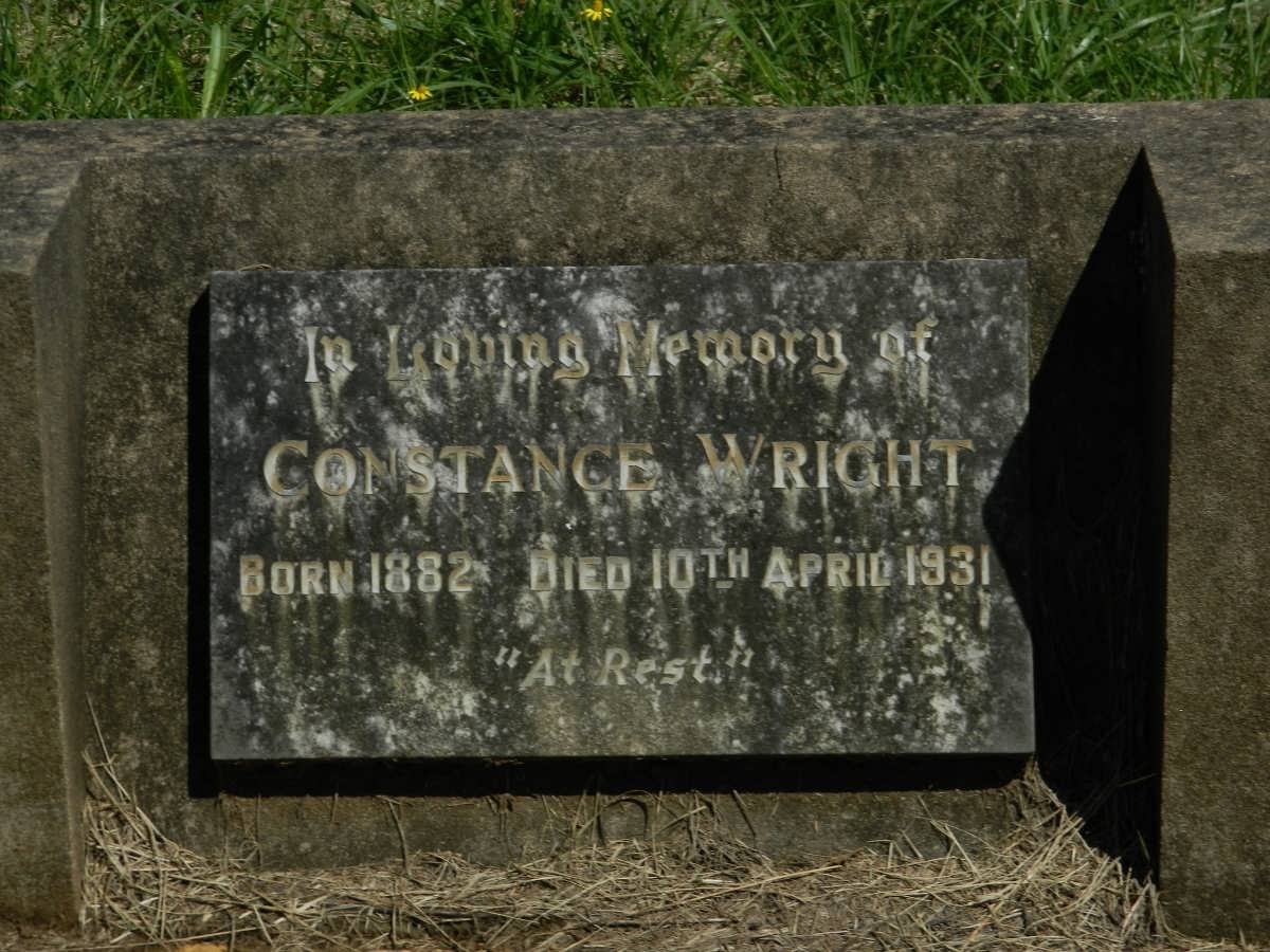 WRIGHT Constance 1882-1931