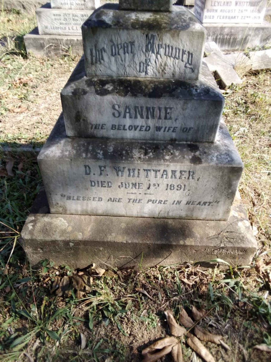 WHITTAKER Sannie -1891