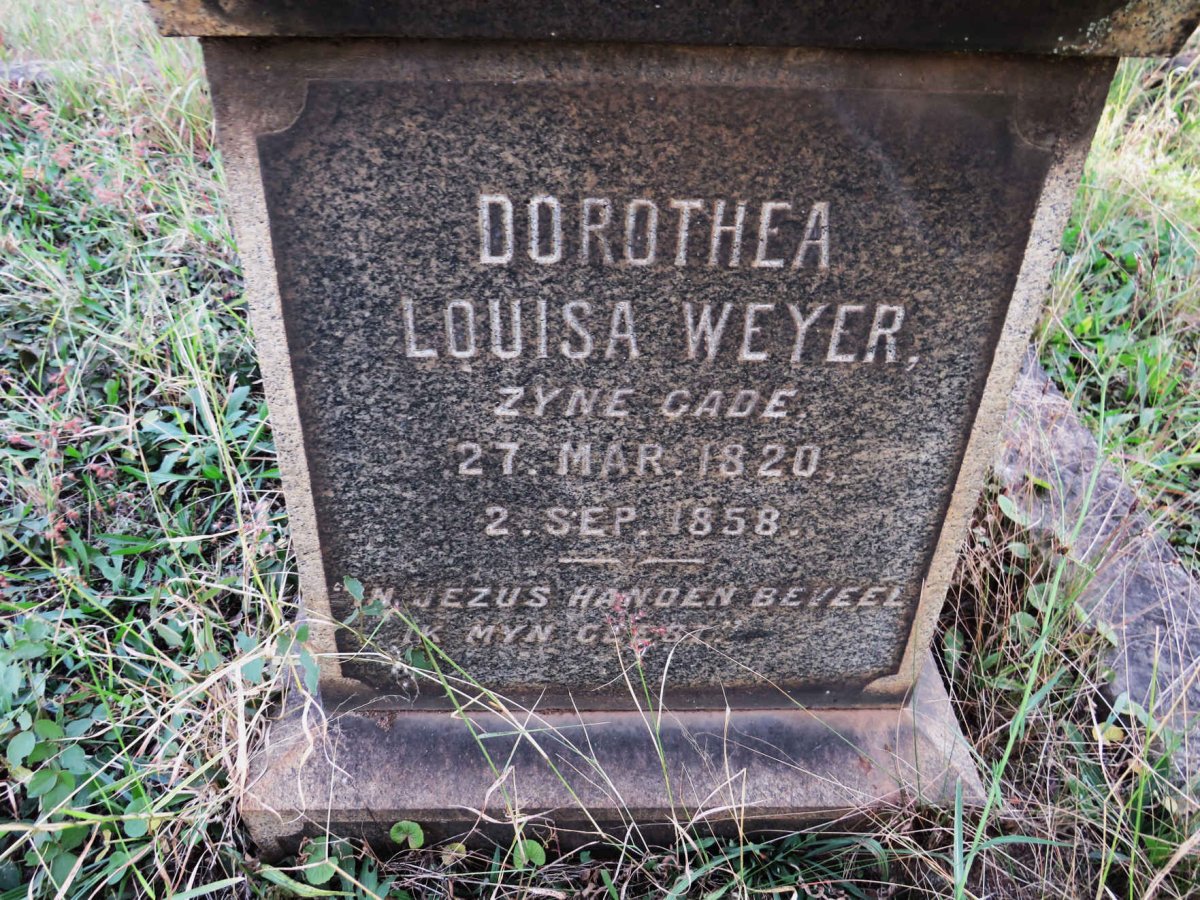 WEYER Dorothea Louisa 1820-1858