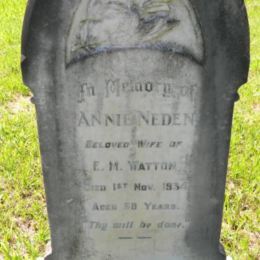 WATTON Annie nee NEDEN -1934