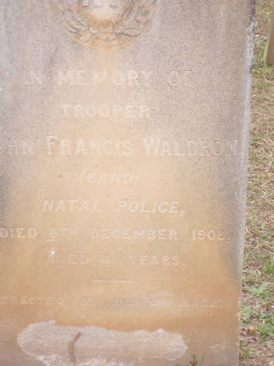 WALDRON John Francis -1908