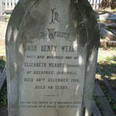 WEARNE John Henry -1900