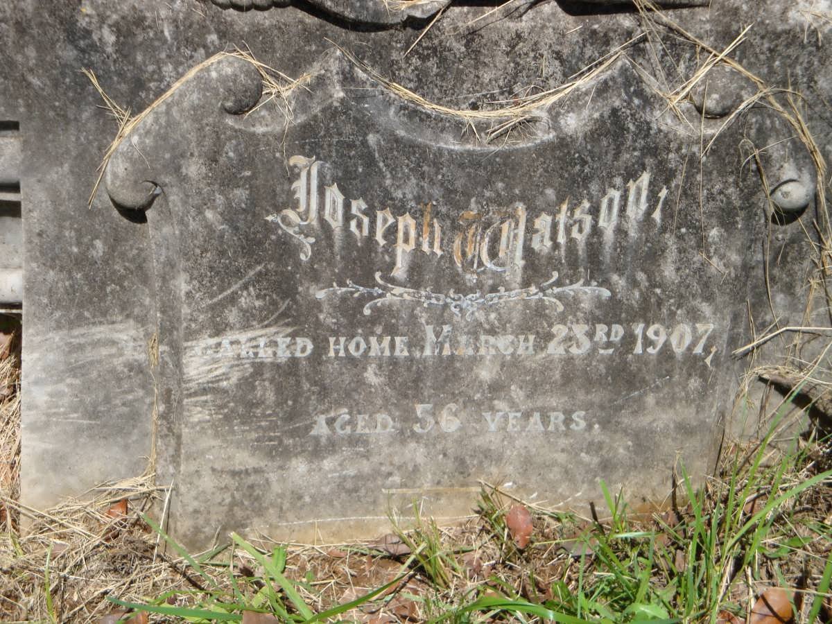 WATSON Joseph -1907