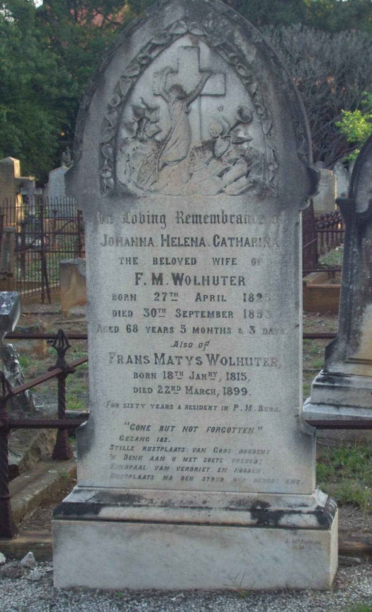 WOLHUTER Frans Matys 1815-1899 &amp; Johanna Helena Catharina 1825-1893