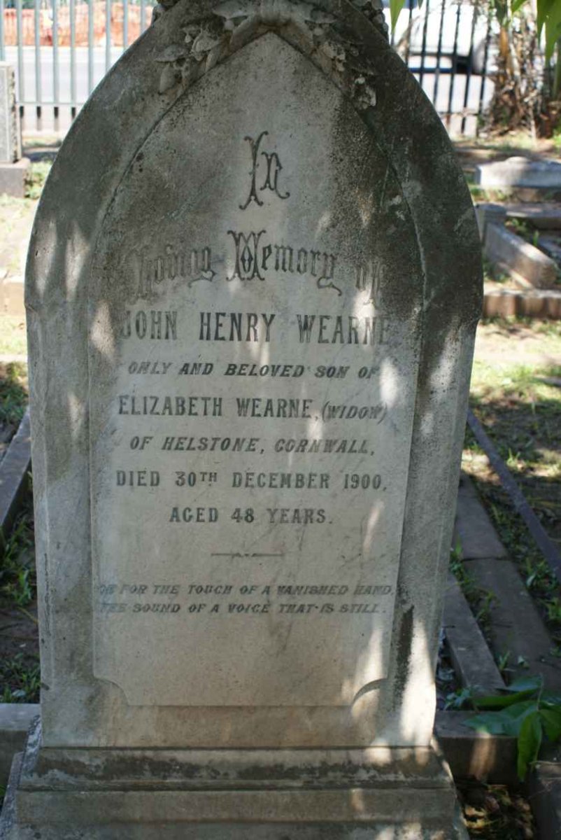 WEARNE John Henry -1900