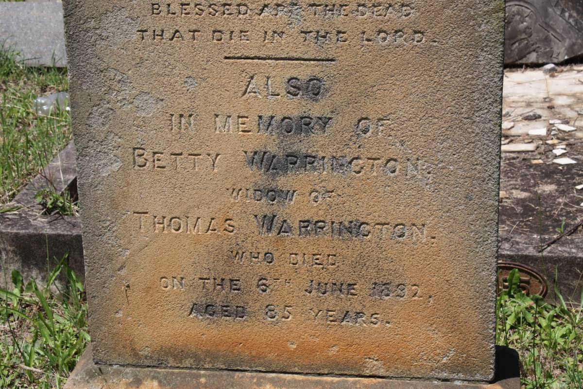 WARRINGTON Betty -18?2