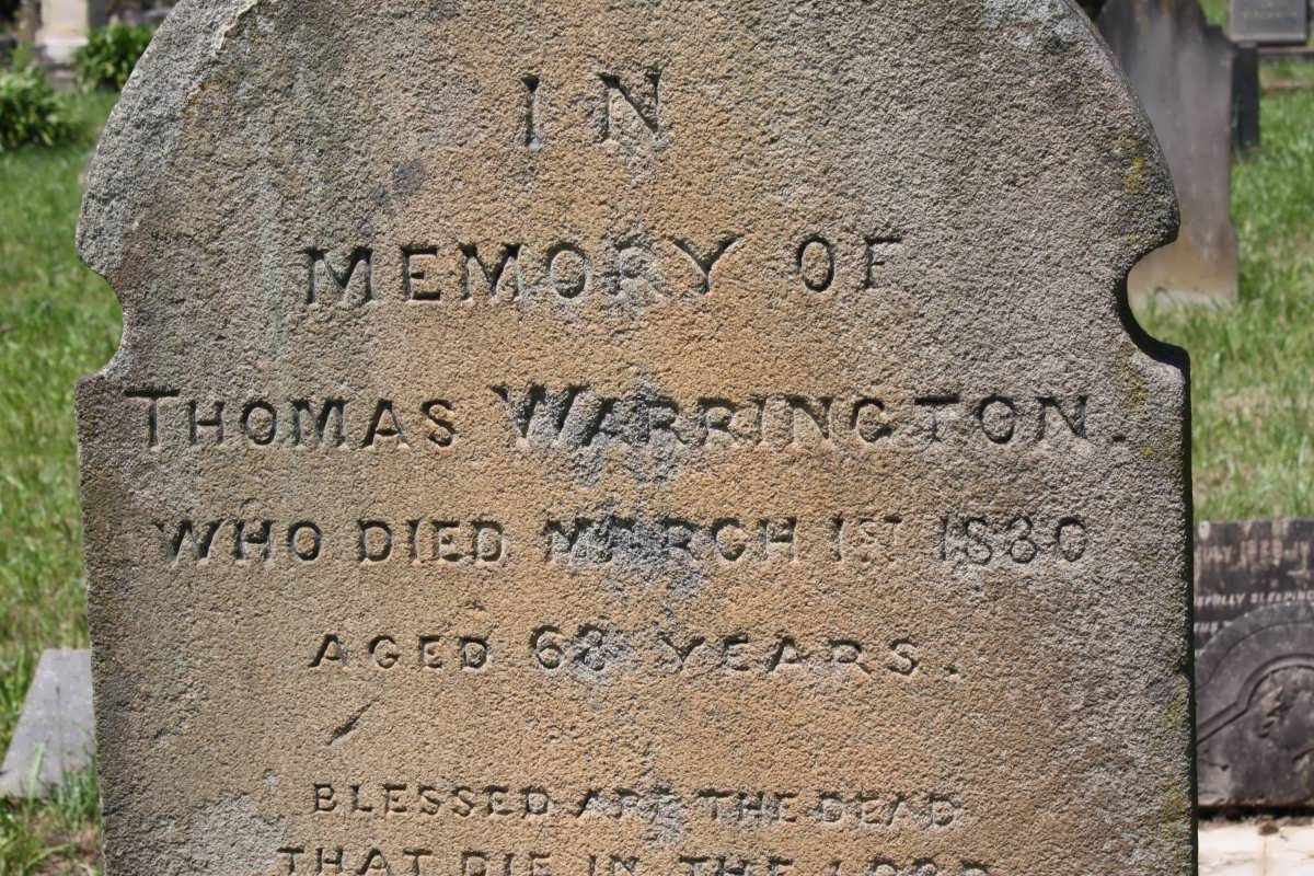 WARRINGTON Thomas -1830
