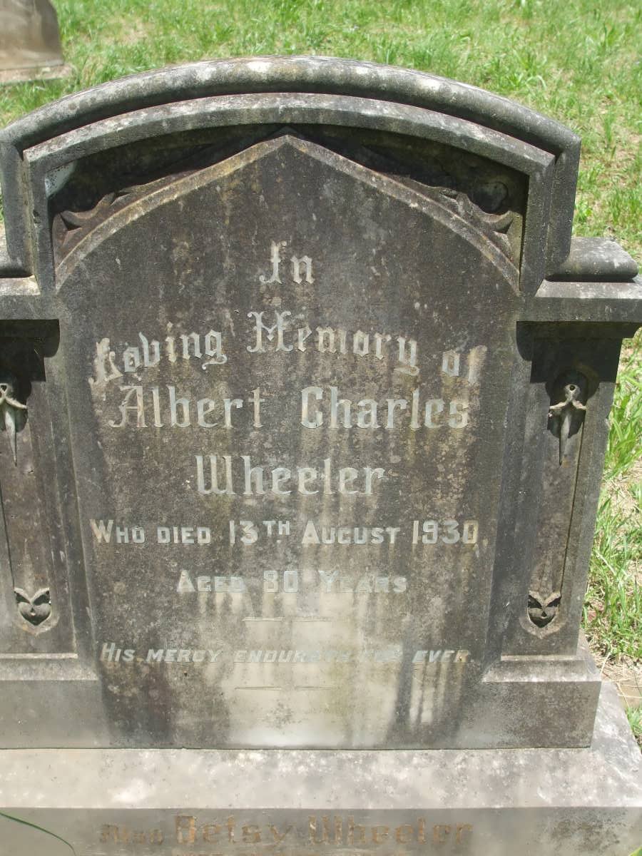 WHEELER Albert Charles -1930