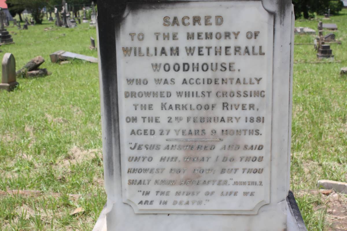 WOODHOUSE William Wetherall -1881