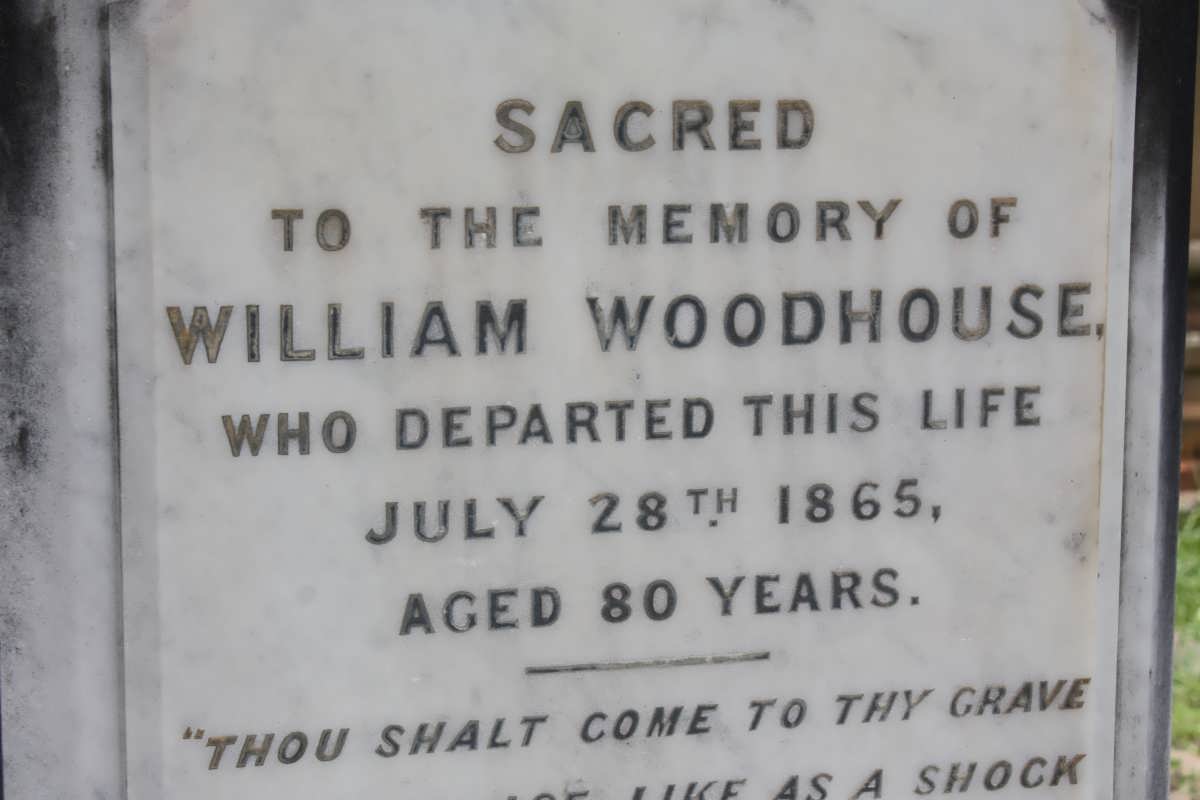 WOODHOUSE William -1865