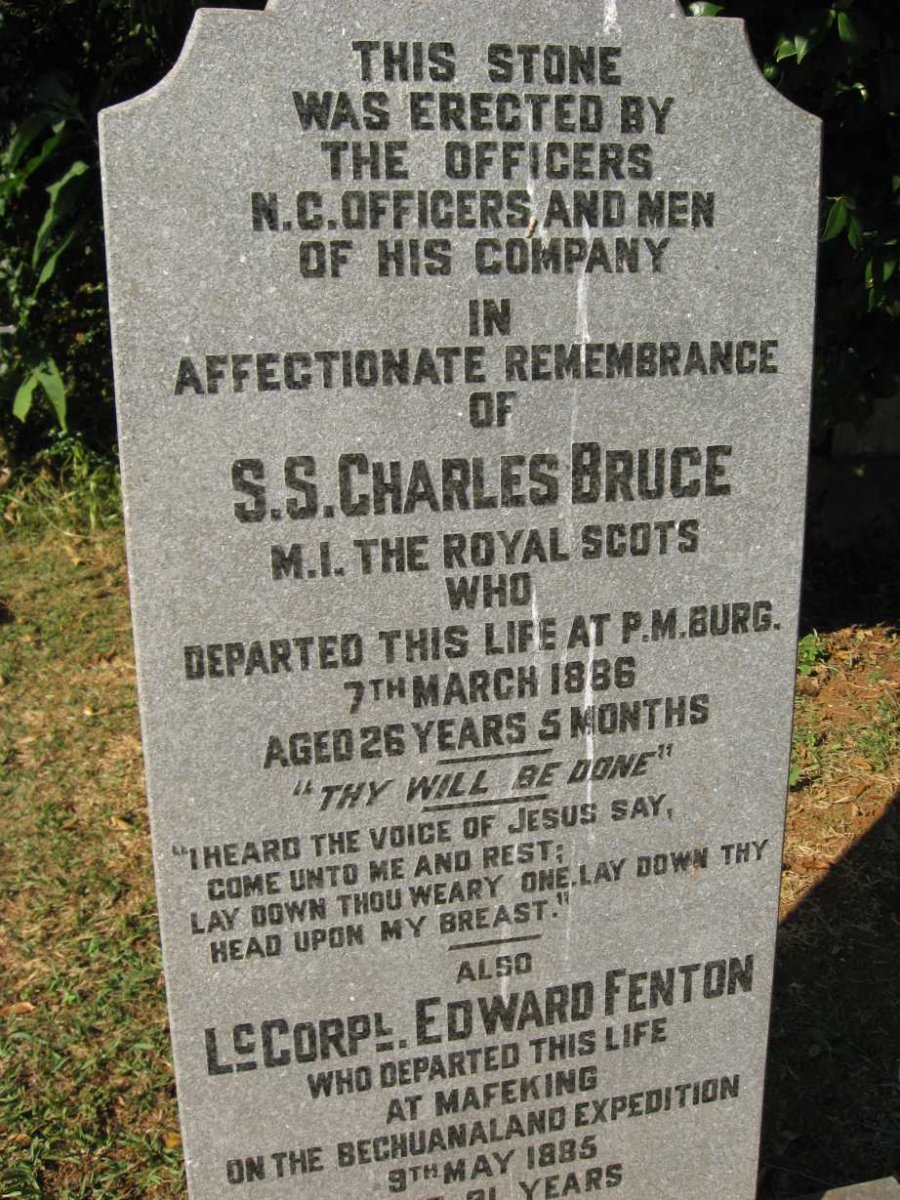 BRUCE Charles -1886 :: FENTON Edward -1885