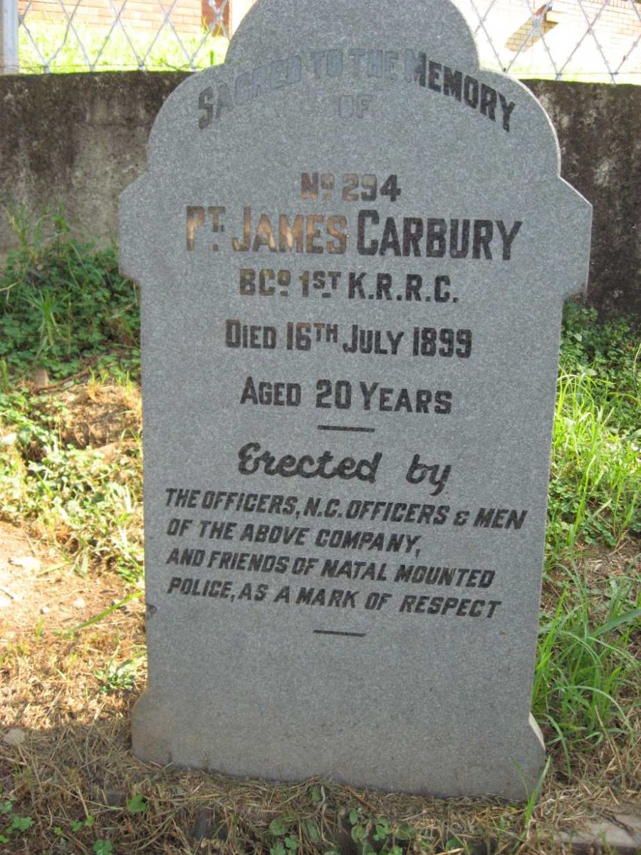 CARBURY James -1899