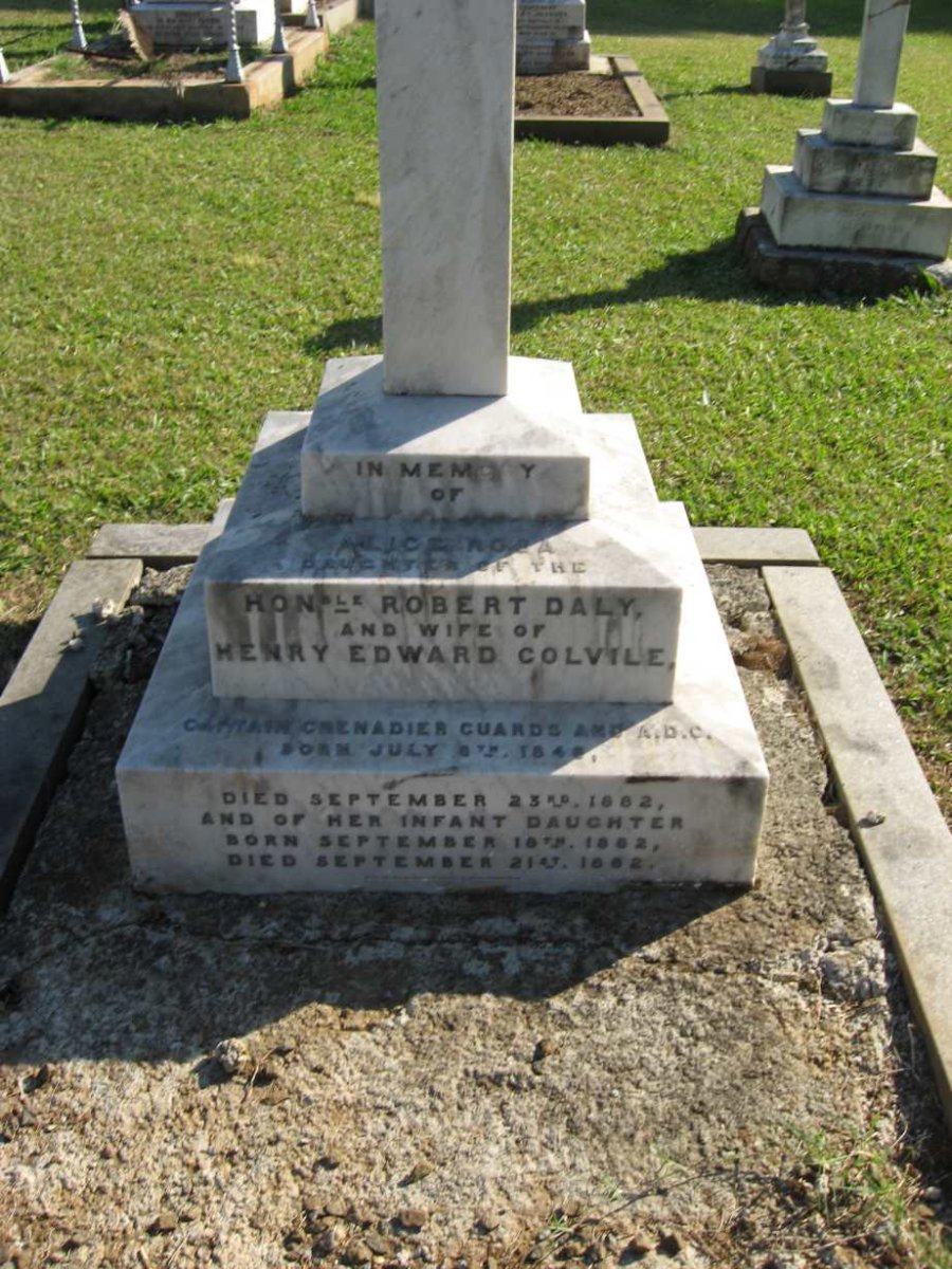 COLVILE Alice Nora nee DALY 184?- :: COLVILE Infant 18?2-18?2