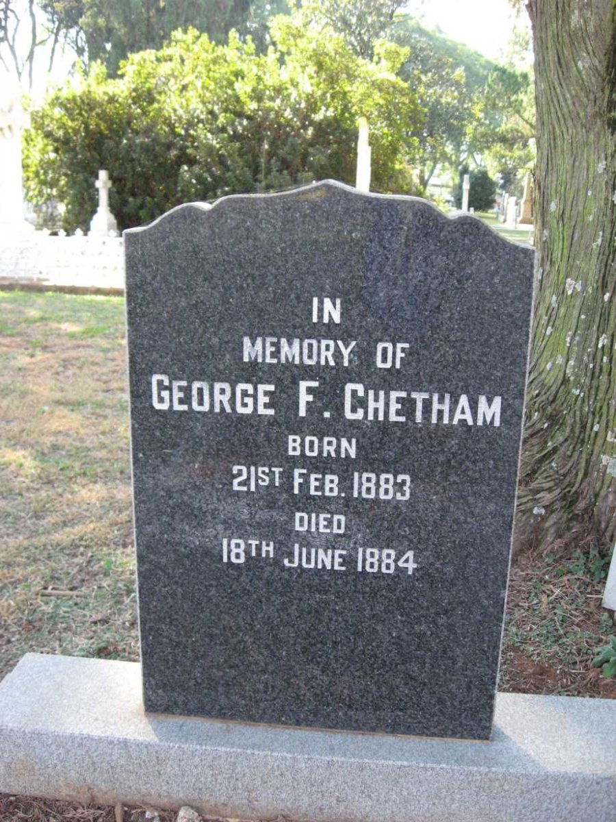 CHETHAM George F. 1883-1884
