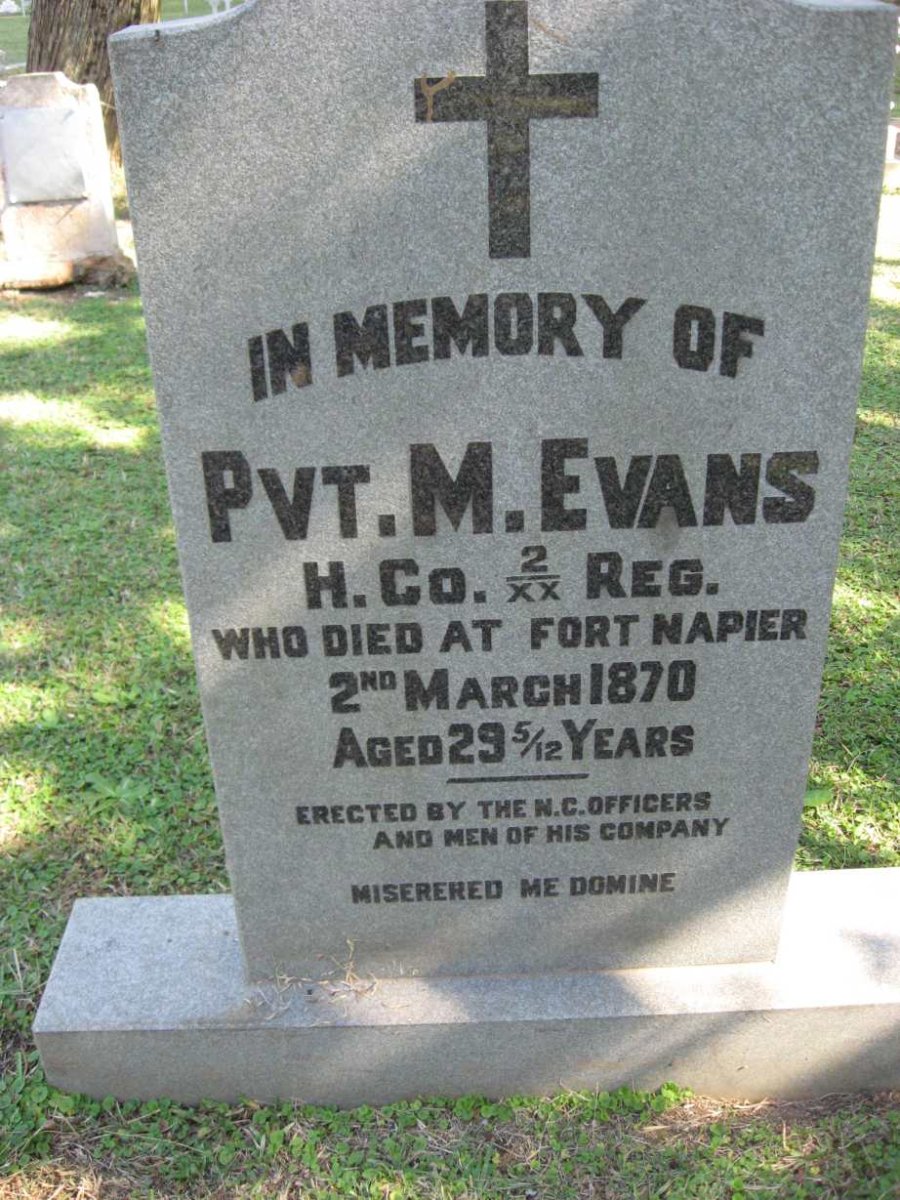EVANS M. -1870