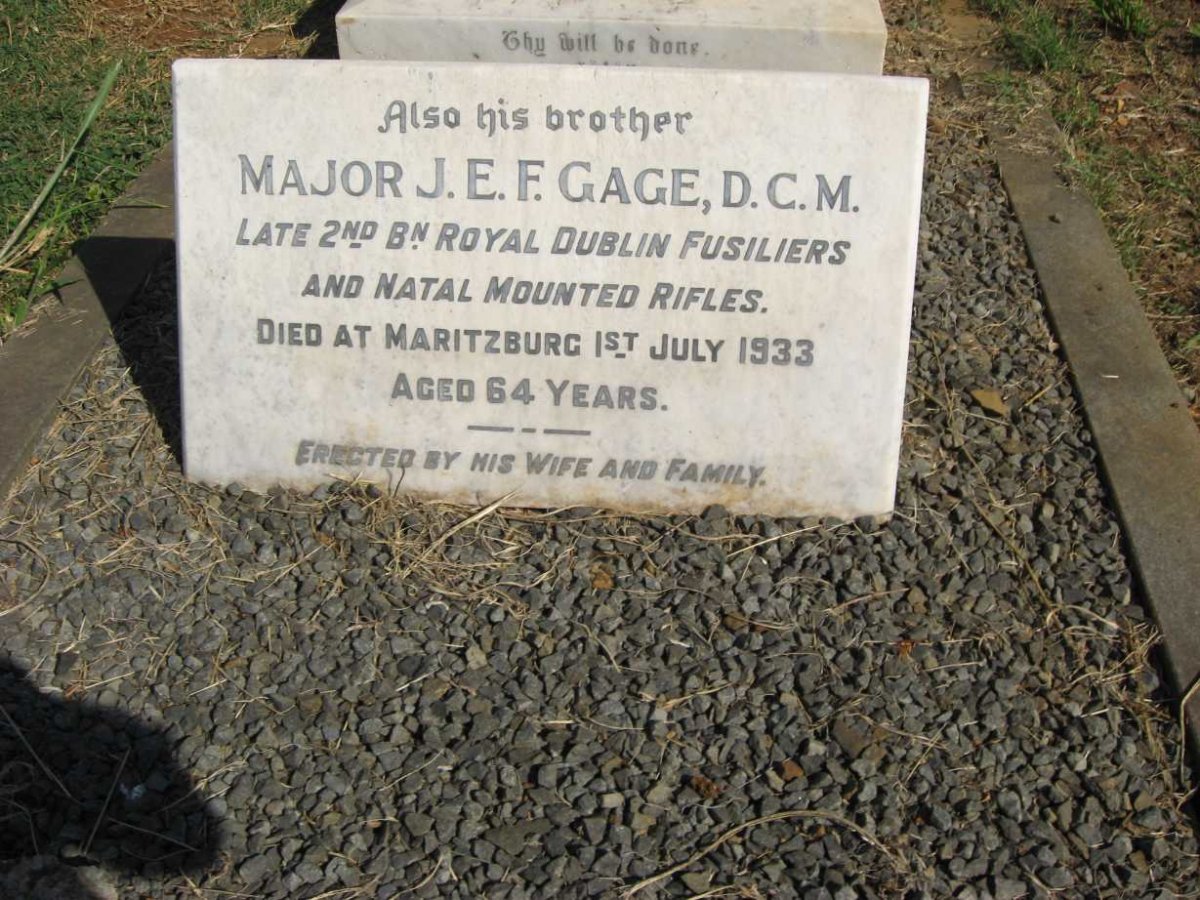 GAGE J.E.F. -1933