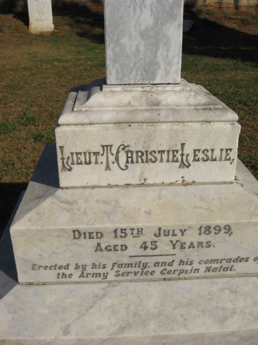 LESLIE T. Christie -1899