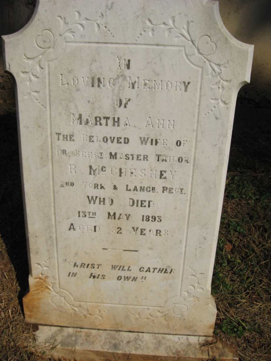 McCHESNEY Martha Ann -1893