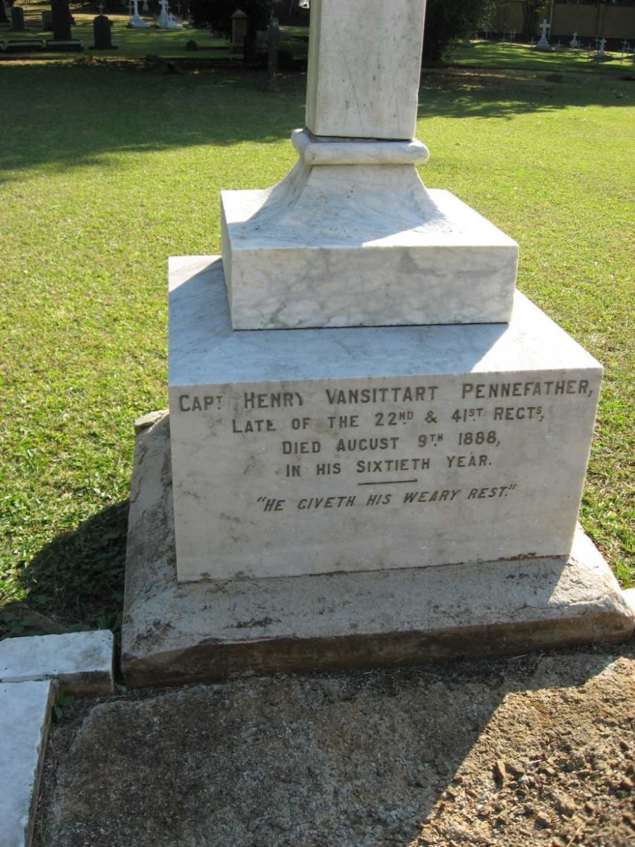 PENNEFATHER Henry Vansittart -1888