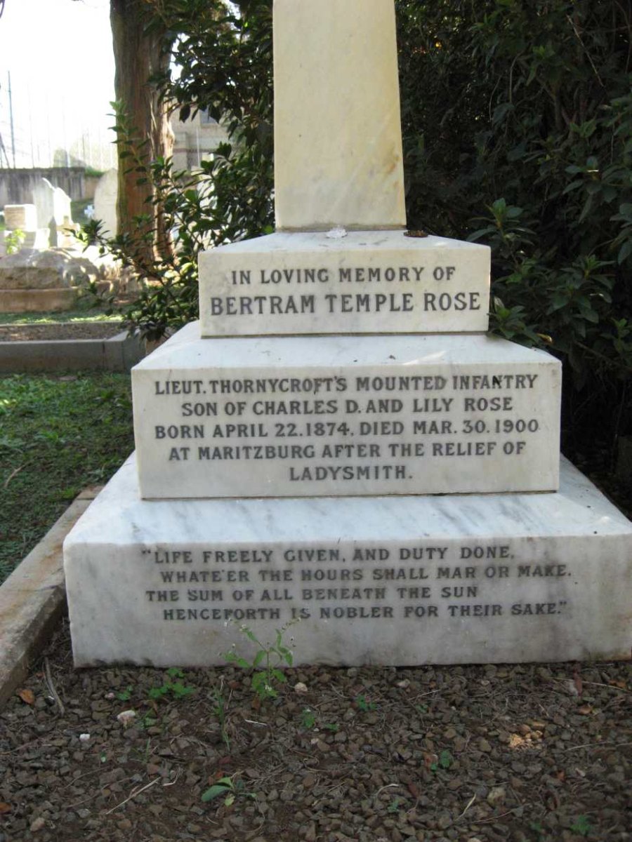 ROSE Bertram Temple 1874-1900
