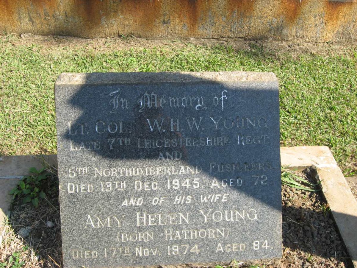 YOUNG W.H.W. -1945 &amp; Amy Helen HATHORN -1974