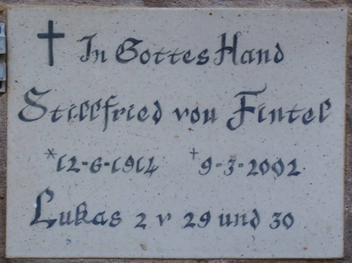 FINTEL Stillfried, von 1914-2002