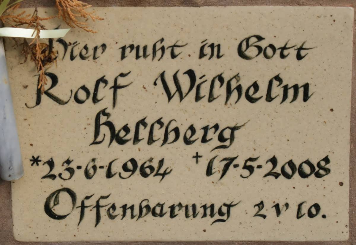 HELLBERG Rolf Wilhelm 1964-2008
