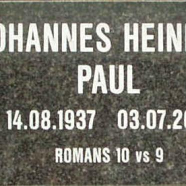 PAUL Johannes Heinrich 1937-2001