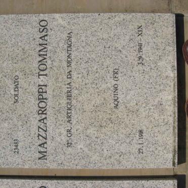 MAZZAROPPI Tommaso 1918-1941