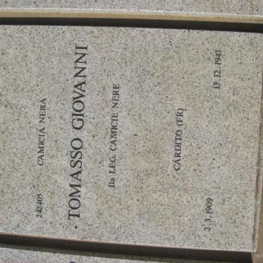 TOMASSO Giovanni 1909-1943