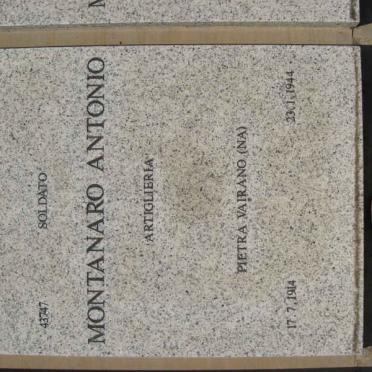 MONTANARO Antonio 1914-1944