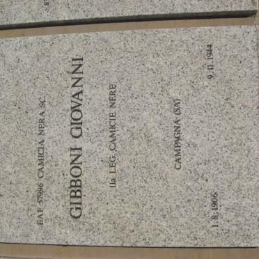 GIBBONI Giovanni 1906-1944