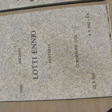 LOTTI Ennio 1921-1942