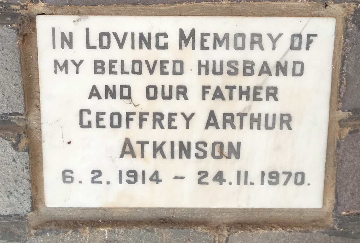 ATKINSON Geoffrey Arthur 1914-1970