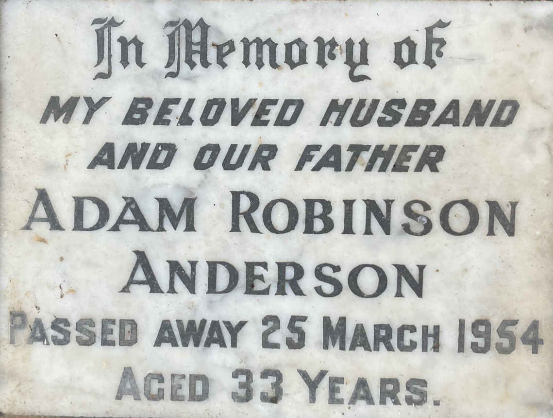 ANDERSON Adam Robinson -1954