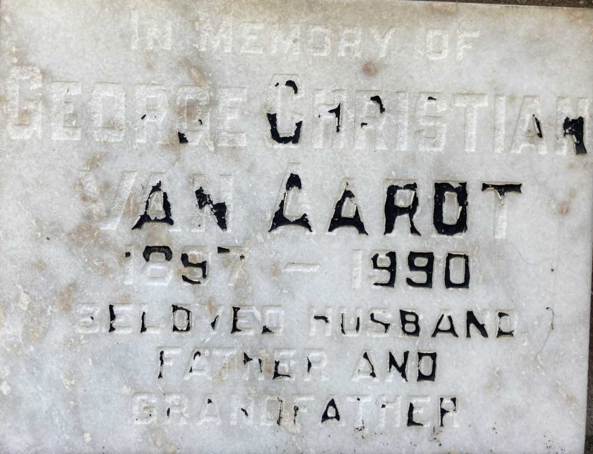 AARDT George Christian, van 1897-1990