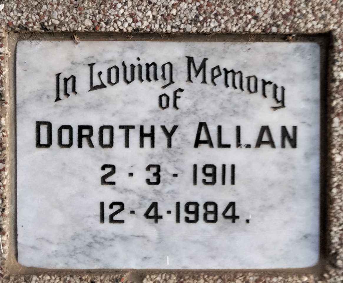ALLAN Dorothy 1911-1984