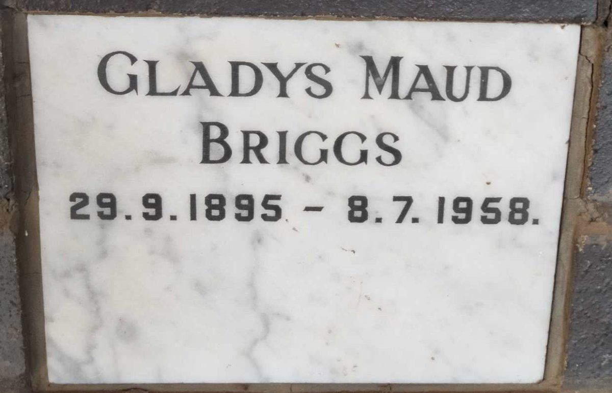BRIGGS Gladys Maud 1895-1958