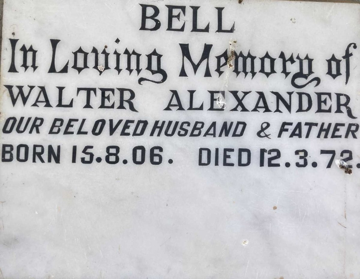 BELL Walter Alexander 1906-1972