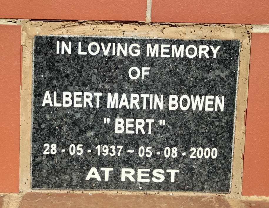 BOWEN Albert Martin 1937-2000