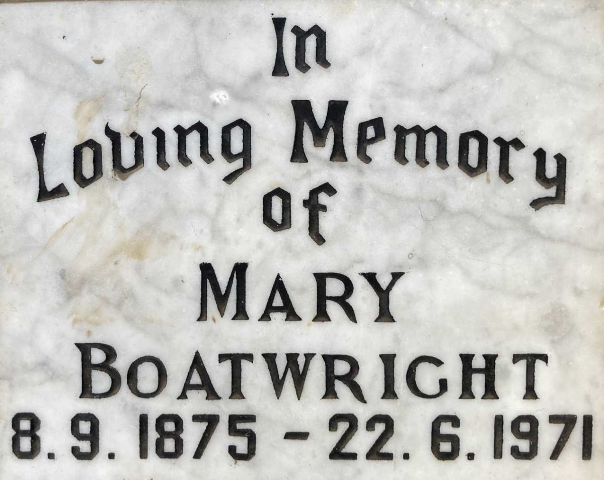BOATWRIGHT Mary 1875-1971